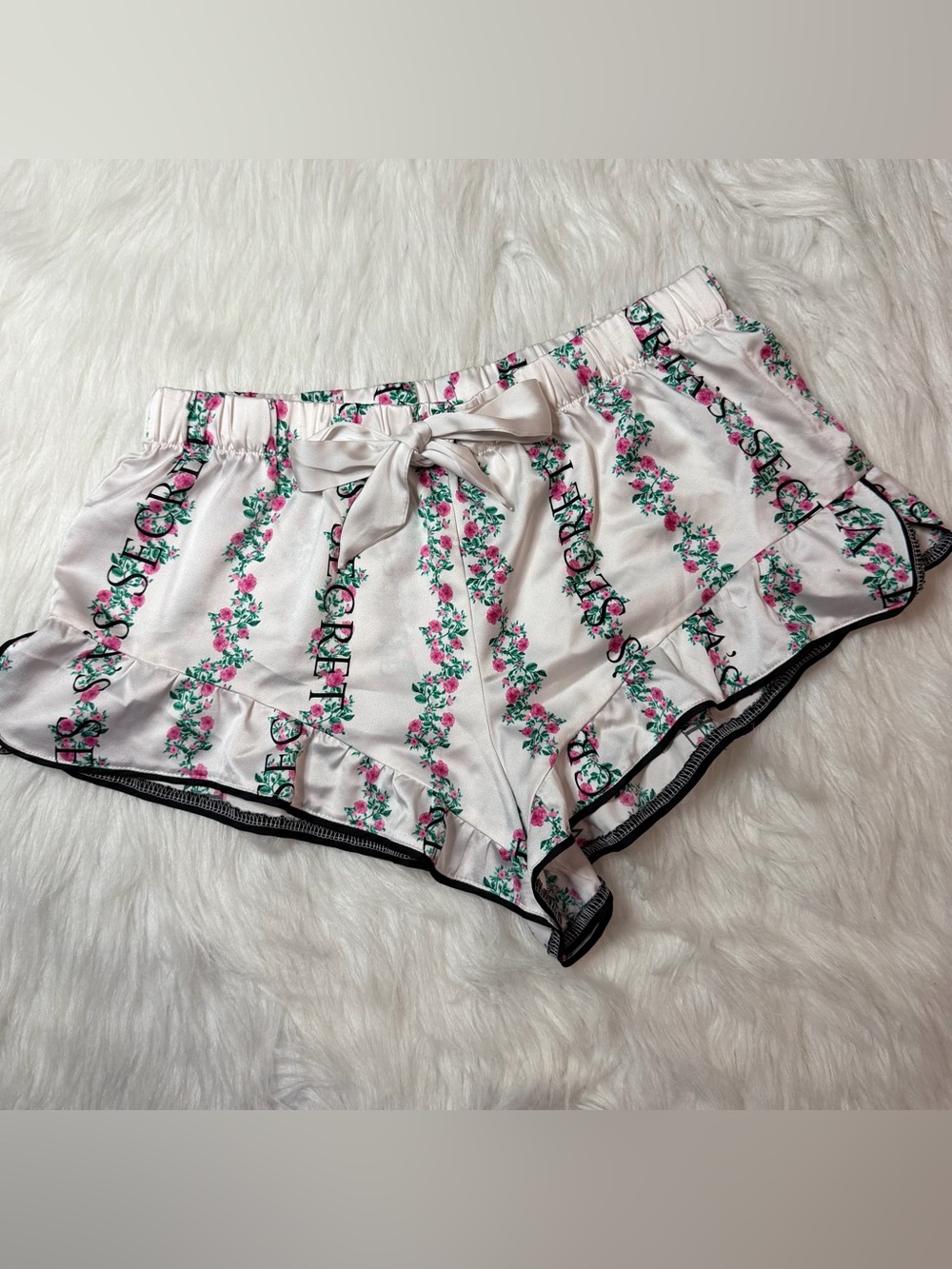 Victoria’s Secret Floral Satin Sleep Shorts